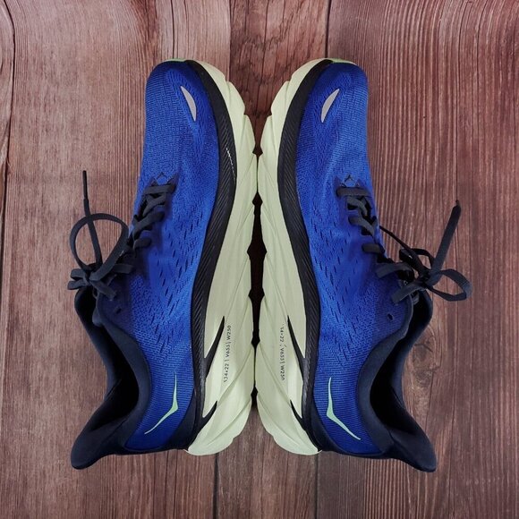 *READ* Hoka One One Clifton 8 Mens Size 10.5 D Running Shoes Blue 1119393 DBOS - Picture 10 of 15